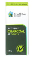 Activated Charcoal Tablets USP in Blister Packs - 60 Tabs - Box
