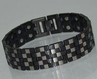 TITANIUM Power Energy Magnet Therapy BRACELET With Strong Magnets (LINK REMOVAL TOOL INCLUDED)- FREE “LED FLASHLIGHT WITH KEY CHAIN” WITH YOUR ORDER- 159BR