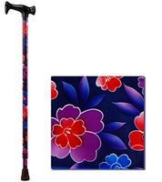 NOVA Designer Walking Cane with T-Grip Molded Handle, Lightweight and Adjustable Walking Stick, Maui Flowers Design