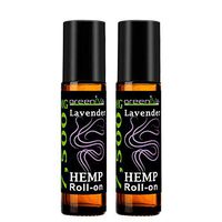 7,500mg Hemp Infused Lavender Roll-On - 100% Pure, Pre-Diluted Hemp Infused Lavender Roll-On - Therapeutic Grade with many Aromatherapy Benefits (2 Pack)