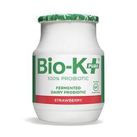 Bio-K Plus - Strawberry Flavor, Drinkable Probiotics for Women & Men - Fermented Dairy Featuring 50 Billion Live and Active Bacteria, Gluten Free - Probiotic Shipped Cold (6) Bottles, 3.5 fl. oz.