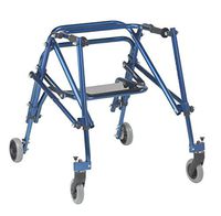 Inspired by Drive Nimbo 2G Lightweight Posterior Walker with Seat, Knight Blue, Medium