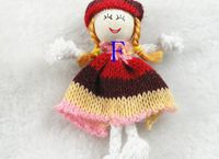 20pcs Cute Pattern Dress Girl Small Doll Craft/Appliques DIY Handicraft Lots (F)