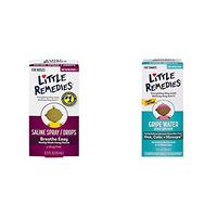 Little Remedies Infant Gas and Nose Solutions (1-0.5 oz Saline Spray and Drops, 1-4 oz Fast Acting Gripe Water)
