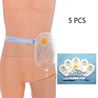 JIN Two-Piece System Ostomy Pouch Length Closed End Two Calibers Drainable Pouch Colostomy Supplies (5 PCS),Baginnerdiameter57mm