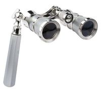 BARSKA 3x25 Blueline Opera Glass with Handle, Silver