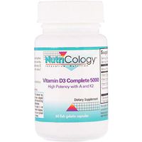 Nutricology Vitamin D3 Complete 5000, 60 Fish Gelatin Capsules