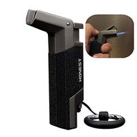 Jet Flame Cigar Lighter Butane Refillable Windproof Torch Lighters Flame Turbo Jet Torch Lighter, Gift Package (Sold Without Gas)