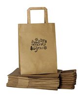 JCKBAGS 25 Winter Thank You Gift Bag (10.5 x 8 x 4.5) Qty Thank You Gift Bags with Handle, High-Quality Paper 150 GSM Paper Bags