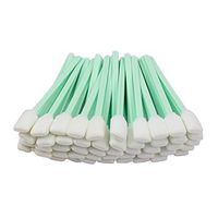 100pc 5.1" Square Rectangle Foam Cleaning Swab Sticks for Solvent Format Inkjet Printer Roland Optical Equipment
