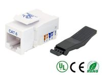 iMBAPrice@ (Pack of 10) Keystone Jack Tooless RJ-45 Cat-6 White (RJ45 Cat6 Tool Less)