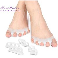 Toe Corrector With Overlapping Toes Gel Toe Separator Foot Splint Stretcher Hammer Toe Claw Toe Curved Toe Thumbs Out, Toe Stretcher for Yoga Toes