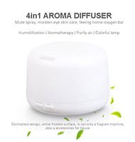 ThreadNanny 300ml Aroma Essential Oil Diffuser, Ultrasonic Cool Mist Humidifier with 7 Color LED Lights, Waterless Auto Shut-Off for Office Home Room Yoga Spa