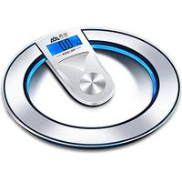 KONGZIR Weighing Scale Digital Body Weight Bathroom Scale, Floor with Step-On Technology Bluetooth Smart Body Fat Measuring Tools Scales Max 180kg, Black