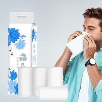 Liyes Strong Soft 4-Ply Toilet Paper, Bath Tissue Giant Roll - 12 Rolls - Toilet | Bath Tissue - for Kitchen, Household,Bathroom