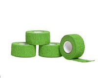 HealiT ShieldGrip™ Cohesive Bandage 1inch-Wide Self Adherent Athletic Wrap Medical Tape, Elastic Flexible Breathable First Aid Gauze Ideal for Stretch Ankle Sprains, Swelling, Sports - Green - 4 Pack