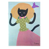 The Open House Lupang Black Cat Note College Ruled Big Notebook