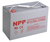 NPP NP12-90Ah Rechargeable Sealed Lead Acid 12V 90 Ah Battery with Button Style Terminals