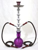 Sale!! AMETHYST CRYSTAL 26 Large 2 Hose Hookah Pipe Sheesha Nargila for Shisha Smokers by Hookah4sale 2-Hose