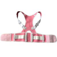 Adult Back Corset Orthopedic Posture Corrector Vest Spine Belt Lumbar Back Correction for Men Women,Pink,XXL