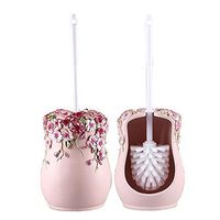 Creative Toilet Brushes Set - Resin Holder and Decontamination Brush-A4