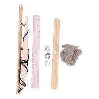 Fire Bow Drill Kit, Portable Fire Starter Wood Drilling Fire Making Tool Survival Emergency Ignitor Kit for Outdoor Camping Lesson Teaching (1 Person)