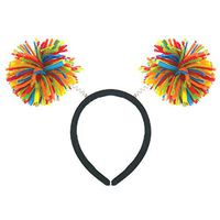 Amscan Pom Pom Headbopper, Party Accessory, Rainbow