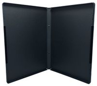(5) Black Plastic Storage Cases, Identical to Standard Size DVD Movie Cases (1/2 inch Spine)