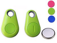Yiiena Green Bluetooth Tracer New Smart Bluetooth Tracer GPS Locator Tag Alarm Wallet Key Pet Dog Tracker