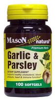 Mason Natural Garlic and Parsley Dietary Supplement Softgels - 100 Ea