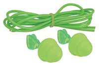 Ear Plugs, NRR 27, Corded, Green, PK50