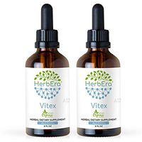 Vitex A120 (2pcs) Alcohol Herbal Extract Tincture, Super-Concentrated Organic Vitex (Chaste Tree, Vitex Agnus-Castus) Dried Berry (2x4 fl oz)