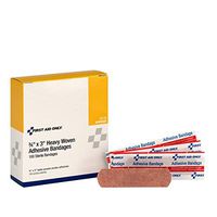 First Aid Only 3/4" X 3" Fabric Bandages, 100-Count Boxes (Pack of 3)
