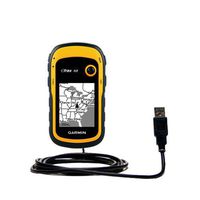 Gomadic Hot Sync and Charge Straight USB Cable for The Garmin etrex 10 20 30 - Charge and Data Sync with The Same Cable. Built TipExchange Technology
