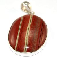 Sterling Silver Red Desert Jasper Pendant Jewellery PEND422