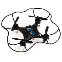 Duddy Black Mini Quadcopter Drone + Free Wall Charger - Beginner Flying RC Helicopter Drone for Kids and Adults - Small, Rugged, Easy-to-Use 6-Axis Gyro Advanced Stunt Controller LED Light System