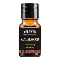 Yelewen Aromatherapy Sandalwood Essential Oils 100% Pure Organic & Therapeutic Grade Scented Oils 30ml Perfect for Diffuser, Meditation, Relaxation, Sleep, Cosmetics, Soaps, Candles, Skin Care & More