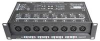 8 Way Isolated DMX Splitter - 3-Pin to 3-Pin