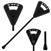 Black Flipstick Straight Non-Adjustable Seat Cane