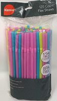 KIZMOS Flex Straws, 125 Count