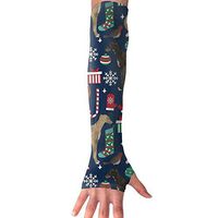 Greyhound Christmas Dog UV Protection, Compression & Cooling Arm Sleeves For Cycling/Golf/Basketball/ Other Sports