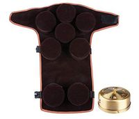 Portable Moxibustion Burner Box, Moxa Cone Burner Tank - Moxibustion Box, Moxa Box Holder with 8 Boxes and Carry On Band for Leg Pain Relive/NO Moxa Cone (B)