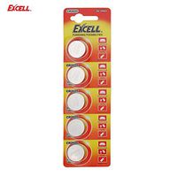 Detectorcatty EXCELL 5pcs 3V CR2025 Lithium Coin Cell Button Battery for Electronic Scale Car Key Remote Control Caculator Dictionary