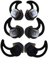 Bose Replacement Noise Isolation Silicone Earbuds/Earplug Tips 3 Pairs Size S M L for Bose Earphones Fit Bose QC20 QuietControl 20 QC30 SIE2 IE3 Soundsport Wireless Earphones (Black)