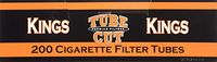Gambler Tube Cut Regular King Size RYO Cigarette Tubes 200ct Box (5 Boxes)