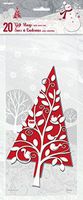 Frosted Holiday Cellophane Bags, 20ct