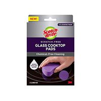 Scotch-Brite Scratch-Free Glass Cooktop Pads, Chemical-Free Cleaning, 2 Cleaning Pads