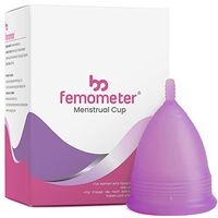 Femometer Menstrual Cup - Comfortable, Leak-Proof, Reusable Period Cup - Tampon and Pad Alternative (B - Purple)