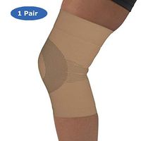 Kinship Comfort Brands Knee Compression Sleeve for Men & Women Knee Support for Running, Basketball, Weightlifting, Crossfit and Working Out. | 1 Pair | Sizes S, M, L, XL.
