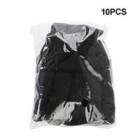 10Pcs Stretchy Flexible Fingers Sleeve Support Finger Protector Sports Band Wraps(Black)